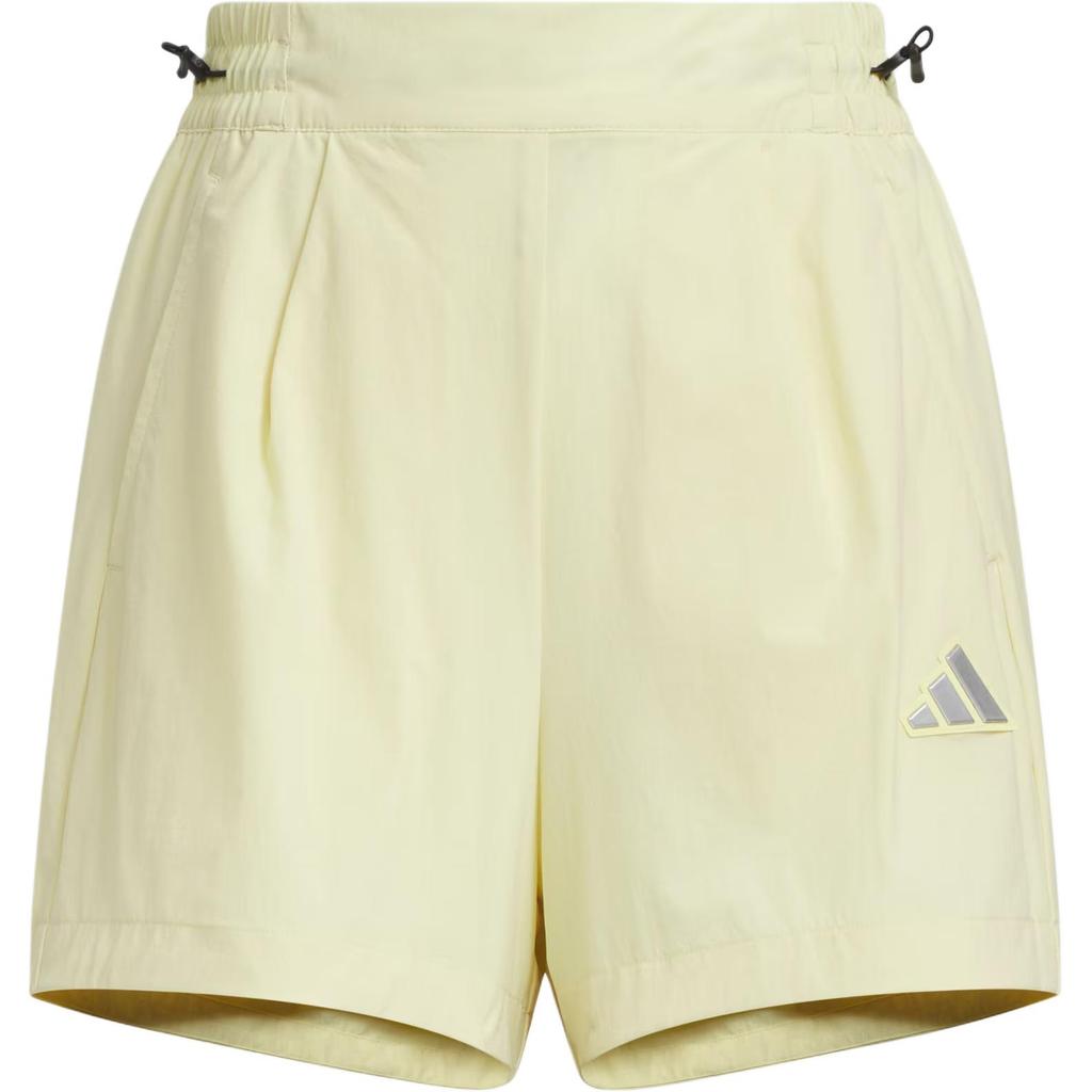 Adidas Modern Tech Woven Fashion Cool Sports Shorts Women Shorts Powder-Yellow Black JM8825