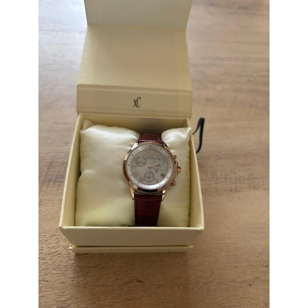 Used CITIZEN xC Ladies Watch Bordeaux Leather