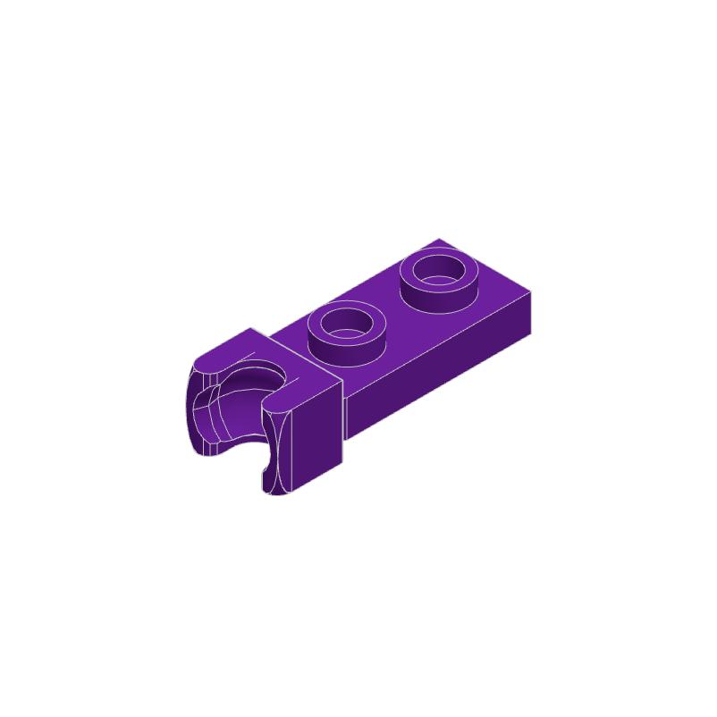 50pcs 14418 Plate Modified 1x2 Tow Ball Socket Bricks Collection Modular GBC Toy For Technical MOC Set Gift Buildings Blocks