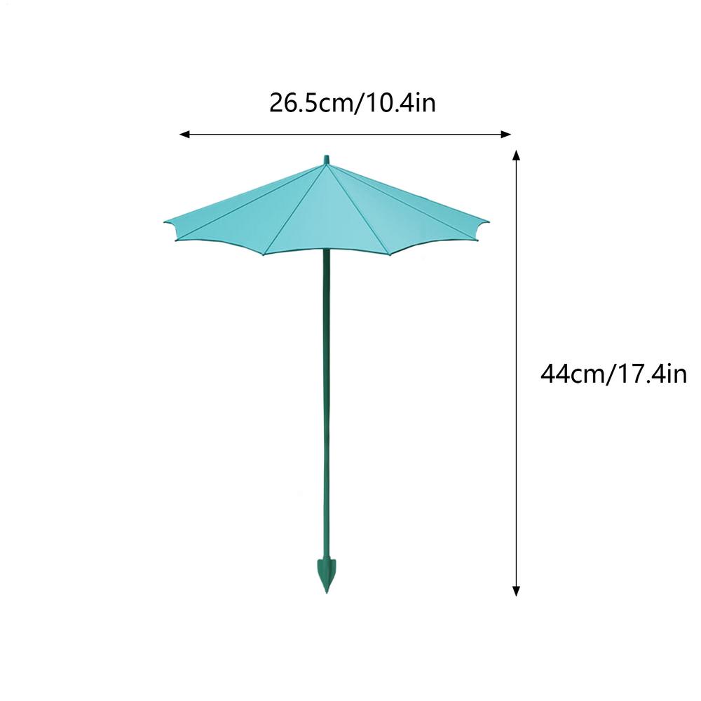 3PCS Small Outdoor Plant Sunscreen Umbrella Mini Sunscreen Umbrella Sun Shade 26.5cm Garden Umbrella Shade With Stake