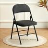 Versatile Folding Chair: Soft Upholstered, Metal Frame, Portable, Ideal for Dining, Office, or Training Use