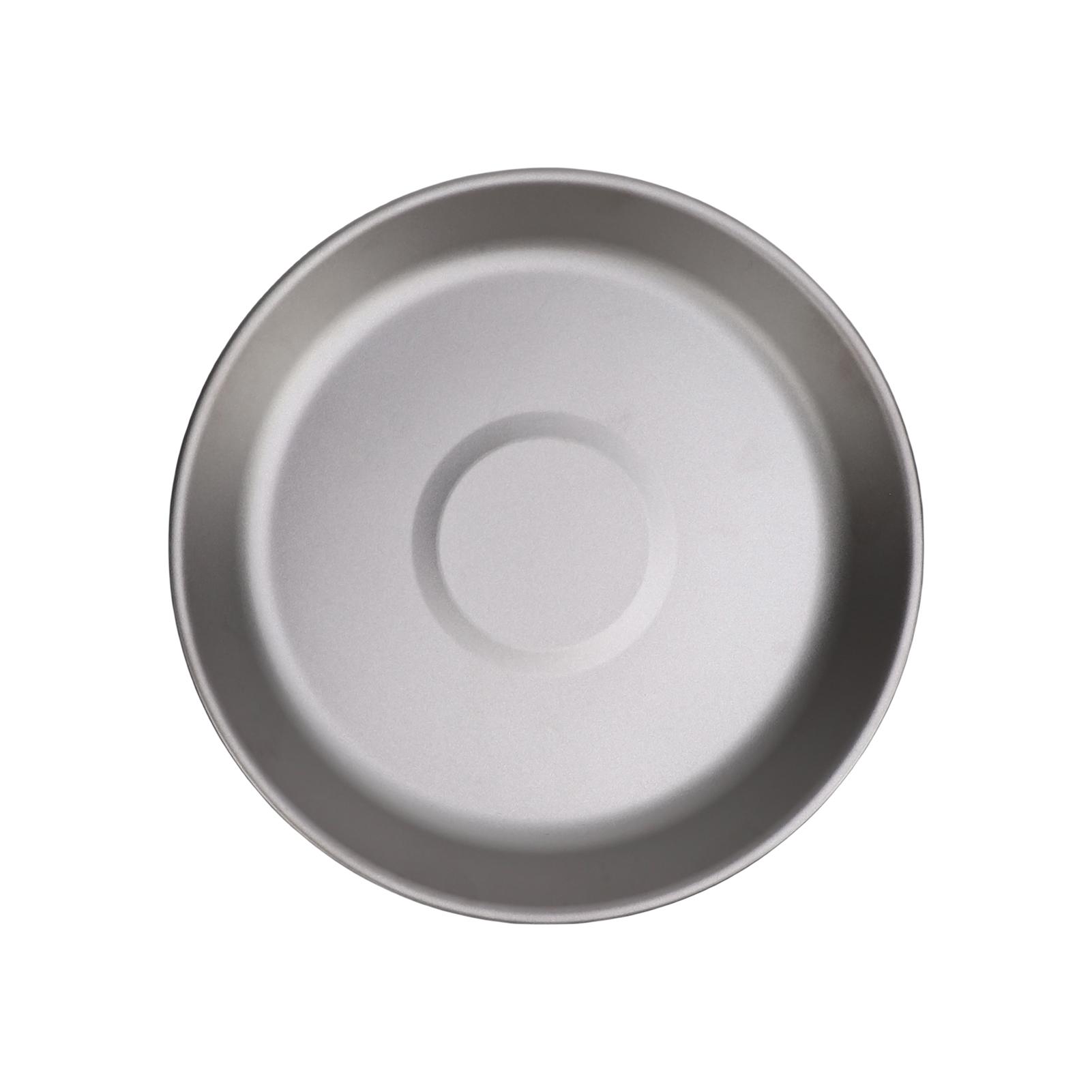 

Camping Plate Camping Plates for Camping Survival Cooking BBQ Backpacking Ti Alloy 300ml Outdoor Dishes