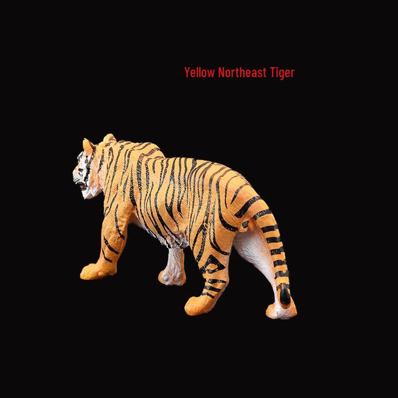 Realistic Wild Animal Toy Set: Large Tiger, Saber-toothed Tiger, Bengal Tiger for Kids' Play