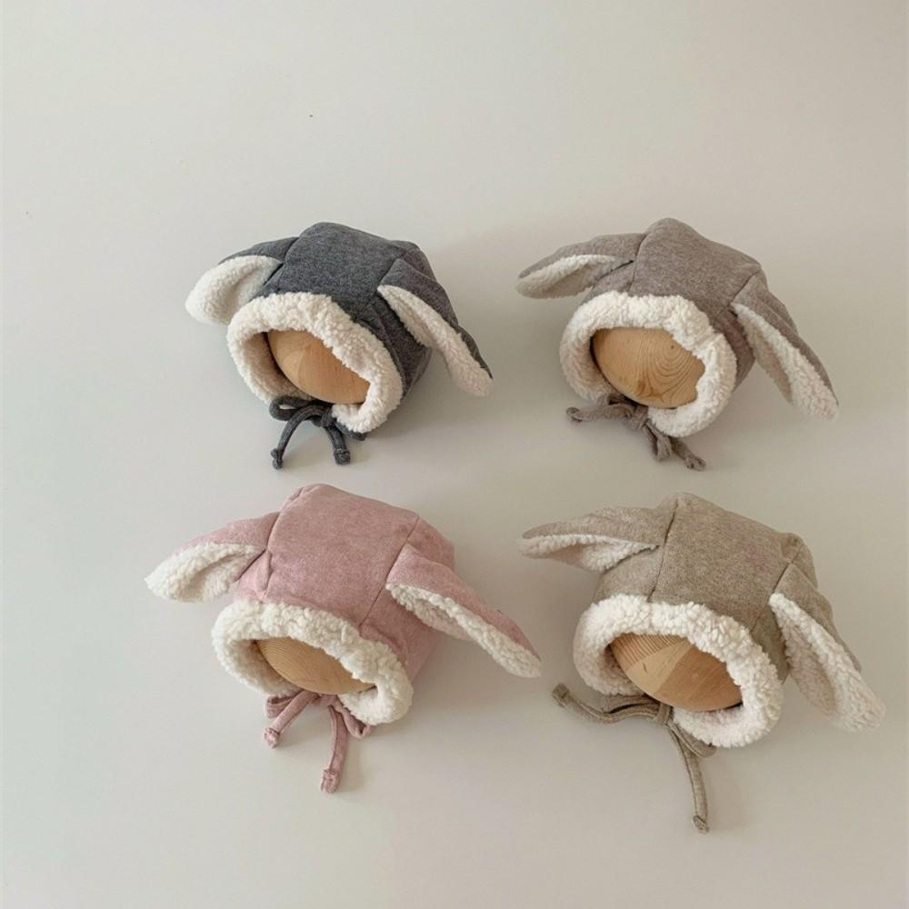 Cute Baby Beanie Cap Winter Ear Protection Hat Lovely Rabbit Ear Hat  Kids
