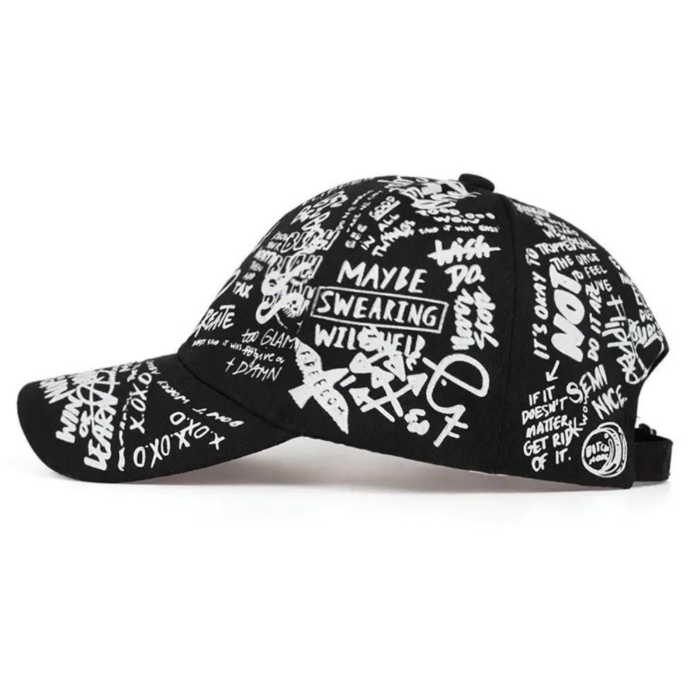 Letter Geometry Printing Baseball Caps UV Protection Snapback Hat Casual Sun Visor Cap Summer