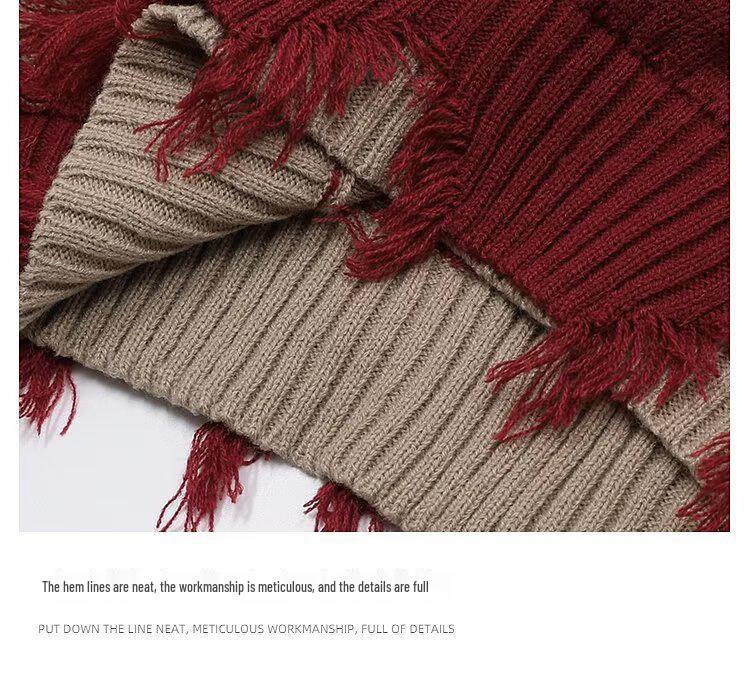 Pánský trendy svetr slim fit s kulatým výstřihem - Podzim/Zima 2024