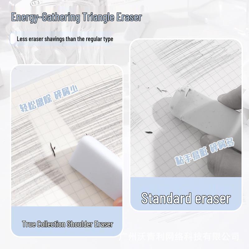 Wenjiang Moyu 2B Low-Dust Triangular Eraser – Precision Erasing for Students