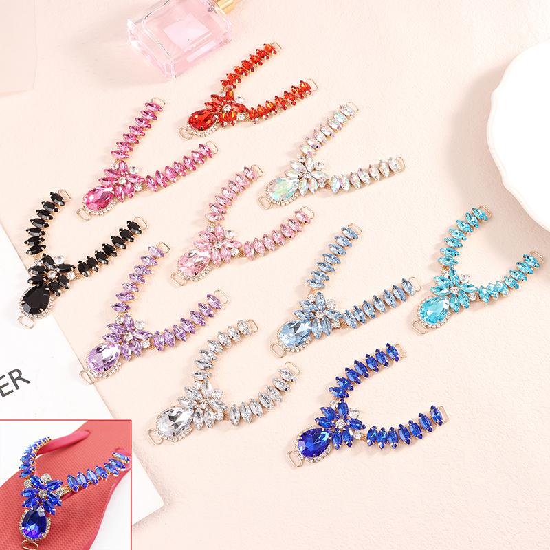 1Pc Shoe Buckles Sandals Buckles Diy Handwork Shoe Glass Decoration