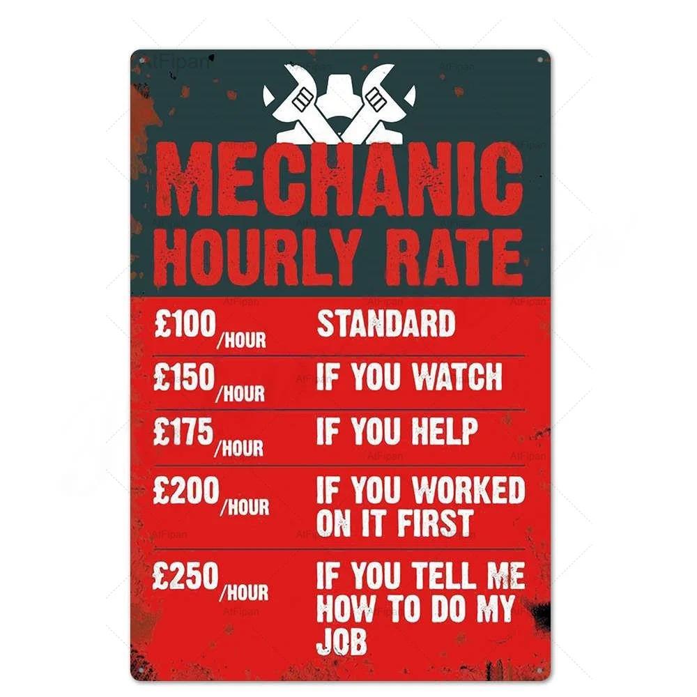 Vintage Metal Tin Sign Plaque  Retro Wall Decor Poster for Garage Gas Station Car Repair Shop  Perfect Home Decor Accent