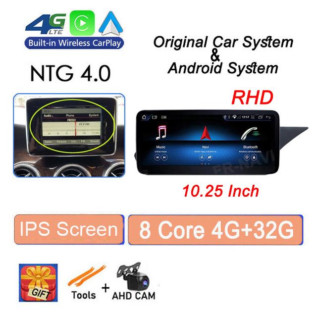 RHD 10.25" For Mercedes Benz E Class W212 2009 - 2015 Head Unit Android 14 Car Raido GPS Navigation Multimedia Player Video