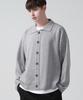 Gakkai Unions Oversized Crop Collar Cardigan Gray