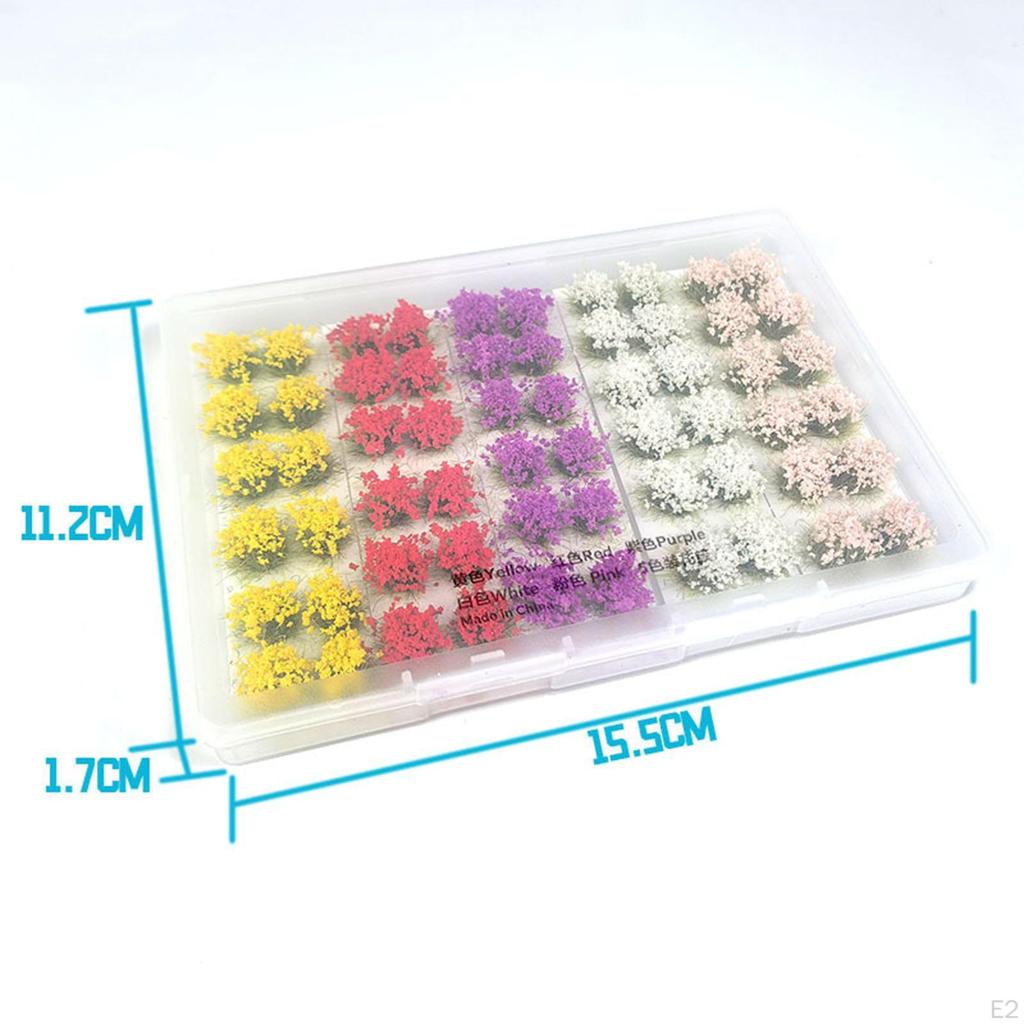 Miniatur-Blütenbüschel Künstliches Modell Gras Vegetationsgruppen Statische Büschel für Sandtisch