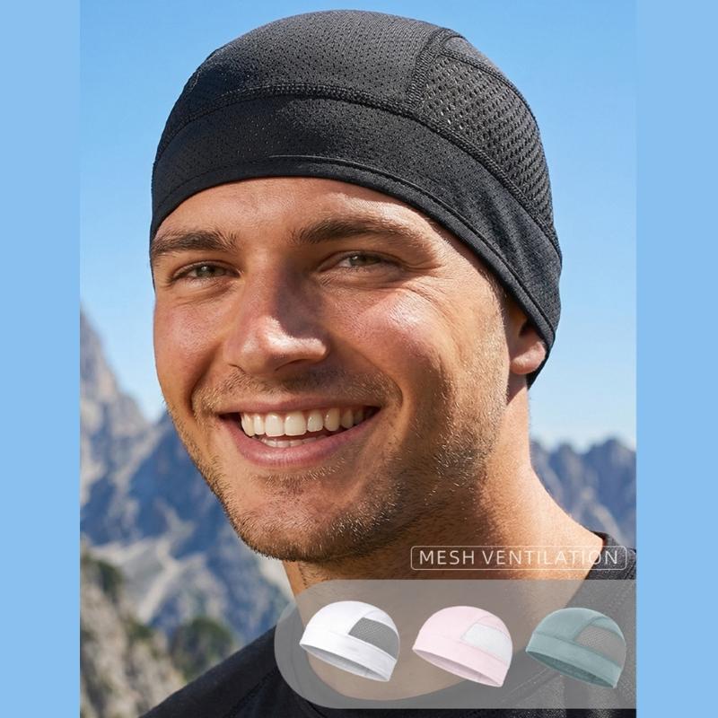 Cooling Helmet Liners Moisture Wicking Breathable Stretchy Cap for Sports & Outdoor Activities