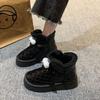 Cute cartoon warm thickened velvet snow boots women's winter new Korean version versatile thick-soled muffin short boots