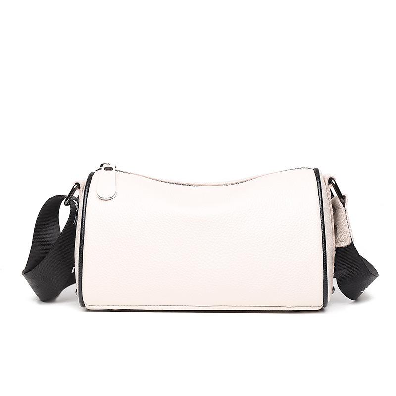 Leather women's bags new trendy fashion simple shoulder messenger bag first layer cowhide pillow bag