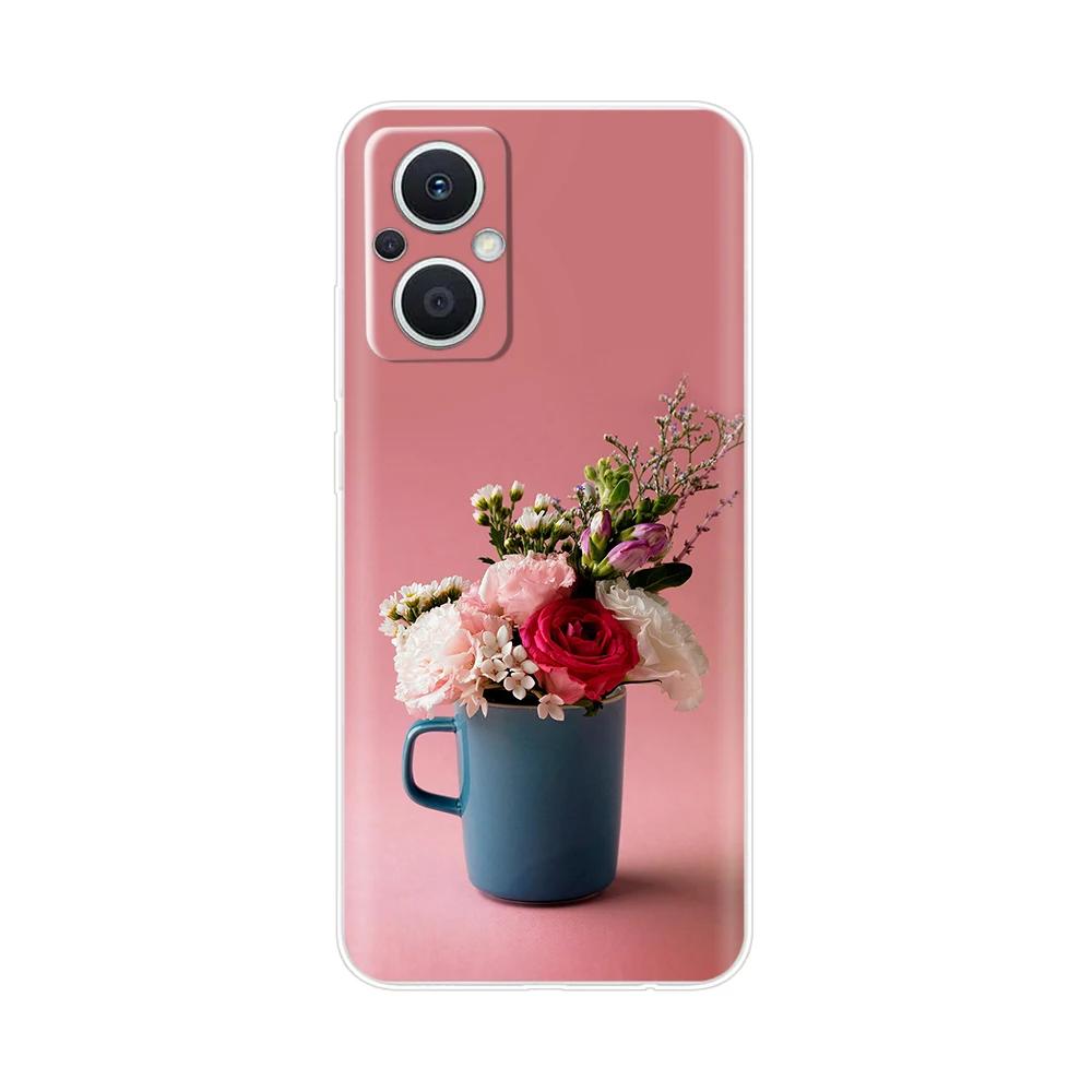 Transparent Case For Xiaomi Poco M5 M5S Cover Cartoon Flower Soft TPU Shockproof Funda For Poco M 5 S PocoM5 Bags Clear Bumper