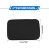 Center Console Cushion Pad with Storage Pockets 12.2"x7.87" Center Console Cover Thin Armrest Seat Box Cover Faux Leather Black