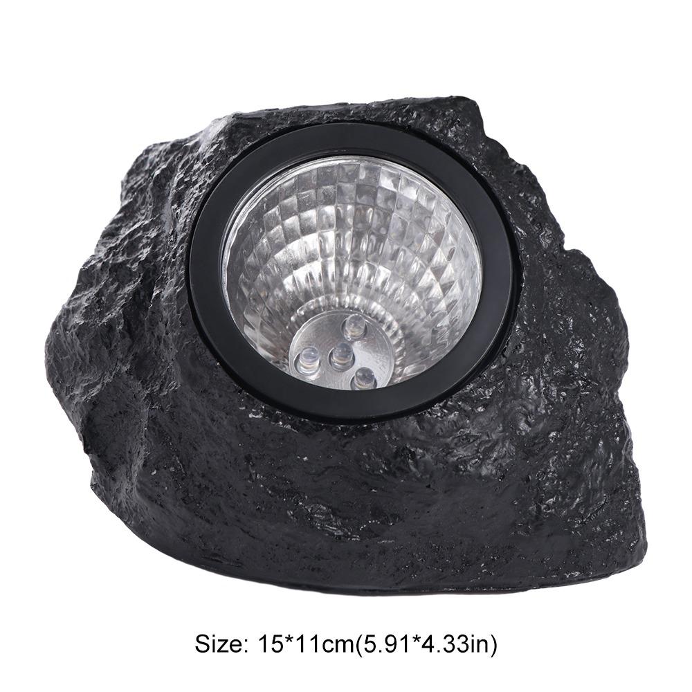Simulation Stone Solar Stone Light Waterproof Lawn Lamp White Light Solar Rock Lamp Courtyard