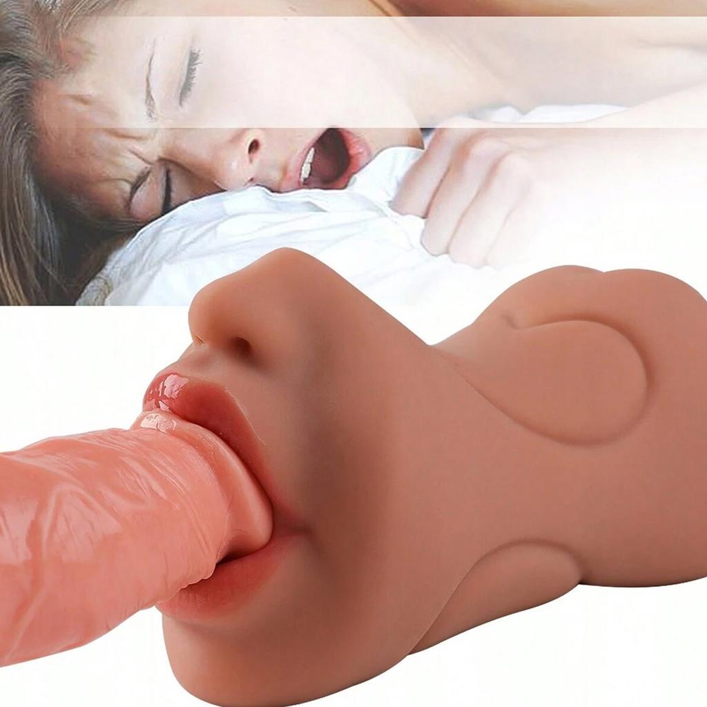 3 v 1 Pánský masturbátor zařízení Trojitá textura stimulátor Silikon bezpečný pro tělo Hands-free kapesní hračka Ergonomický design Kompaktní a přenosný