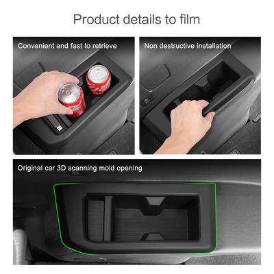 Para 2025 Toyota Land Cruiser Prado 250 J250 LC250 TPE Portavasos Caja de Almacenamiento para Bebidas 3ª Fila 7 Plazas Accesorio de Interior de Coche