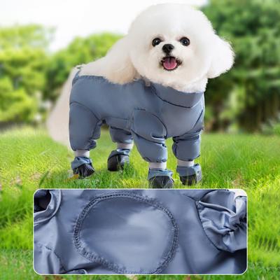 Dog Boots Leggings Adjustable Strap Waterproof Dust-proof Non-slip Dog Paw Protectors Shoes Snow Pants Outdoor Small Medium Dog Suspender Boots