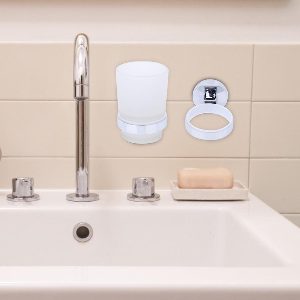 Modern Toothbrush Cup Holder Bathroom Accessories Products Wall Mounted (220210)