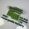 1.5V AA 3800mAh AAA 3000mAh Rechargeable Alkaline Batteries, Stable Performance for Cameras MP3 Players and Radios
