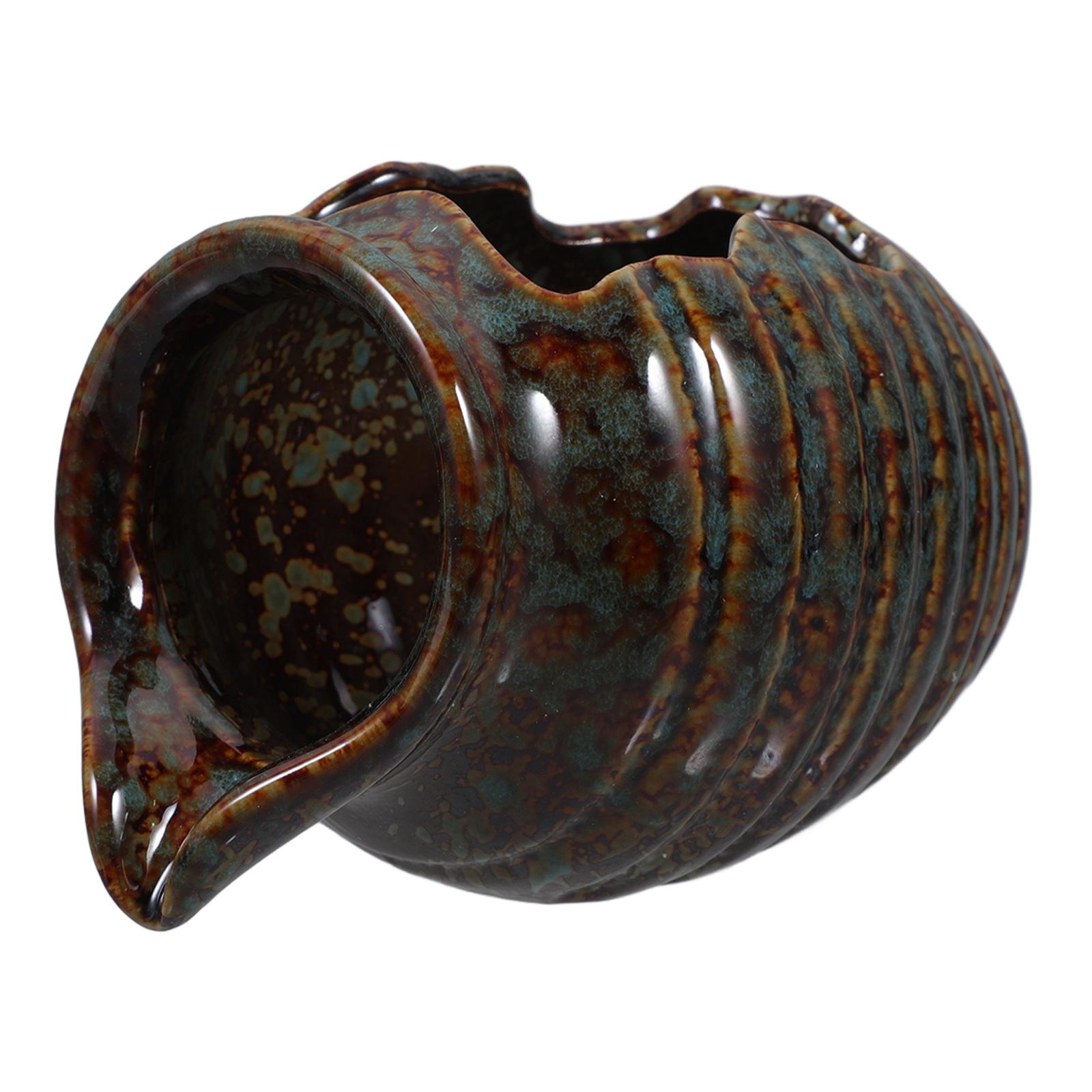 

Large Ceramic Fountain Jar Ecological Tank Water Circulating Decorative Landscape Jar For Outdoor Indoor Home Decorative зелёный