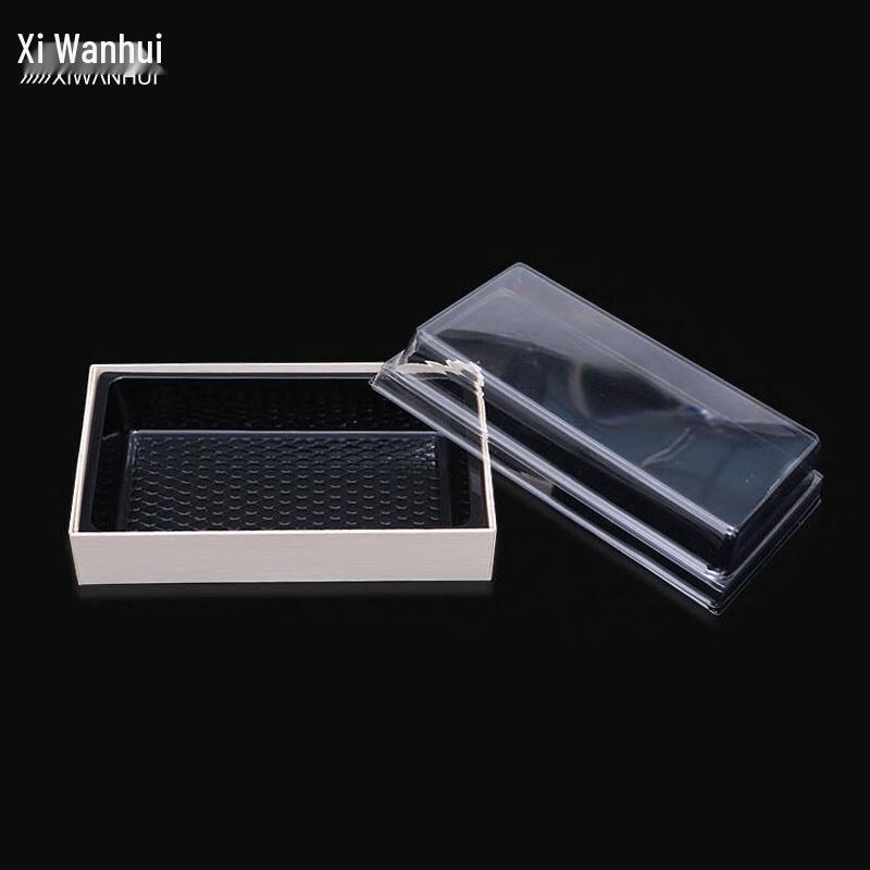 

Xiwanhui Wooden Fruit Takeaway Boxes with Lids and Trays (50 Pcs)