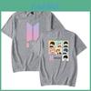BtsGrafisk Tryckt Modal T-shirt Oversized Streetwear Skjorta För Kpop-fans Sommar Casual