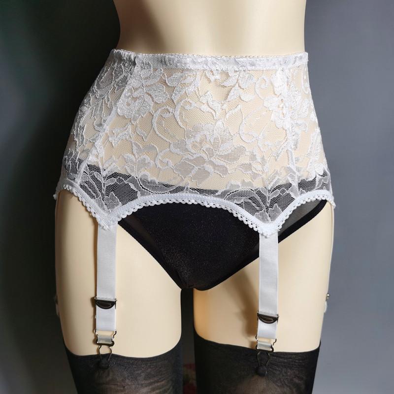 Nieuwe Collectie  Bestverkochte Lichaamsvormend Kant-stijl 6-haaks Verstelbare Metalen Sluiting Antislip Elastisch Sexy Jarretelgordel