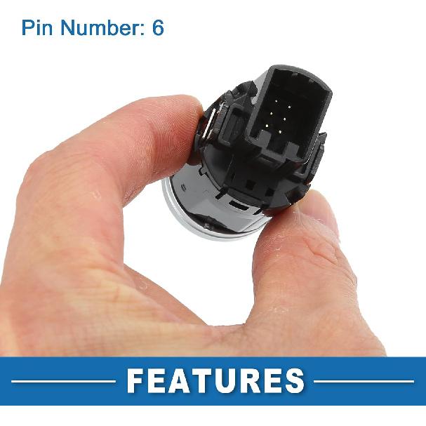 Push Button Starter Switch No.3GD959839 Engine Start Stop Switch Button for Volkswagen Magotan B8 2017-2021 Silver Tone