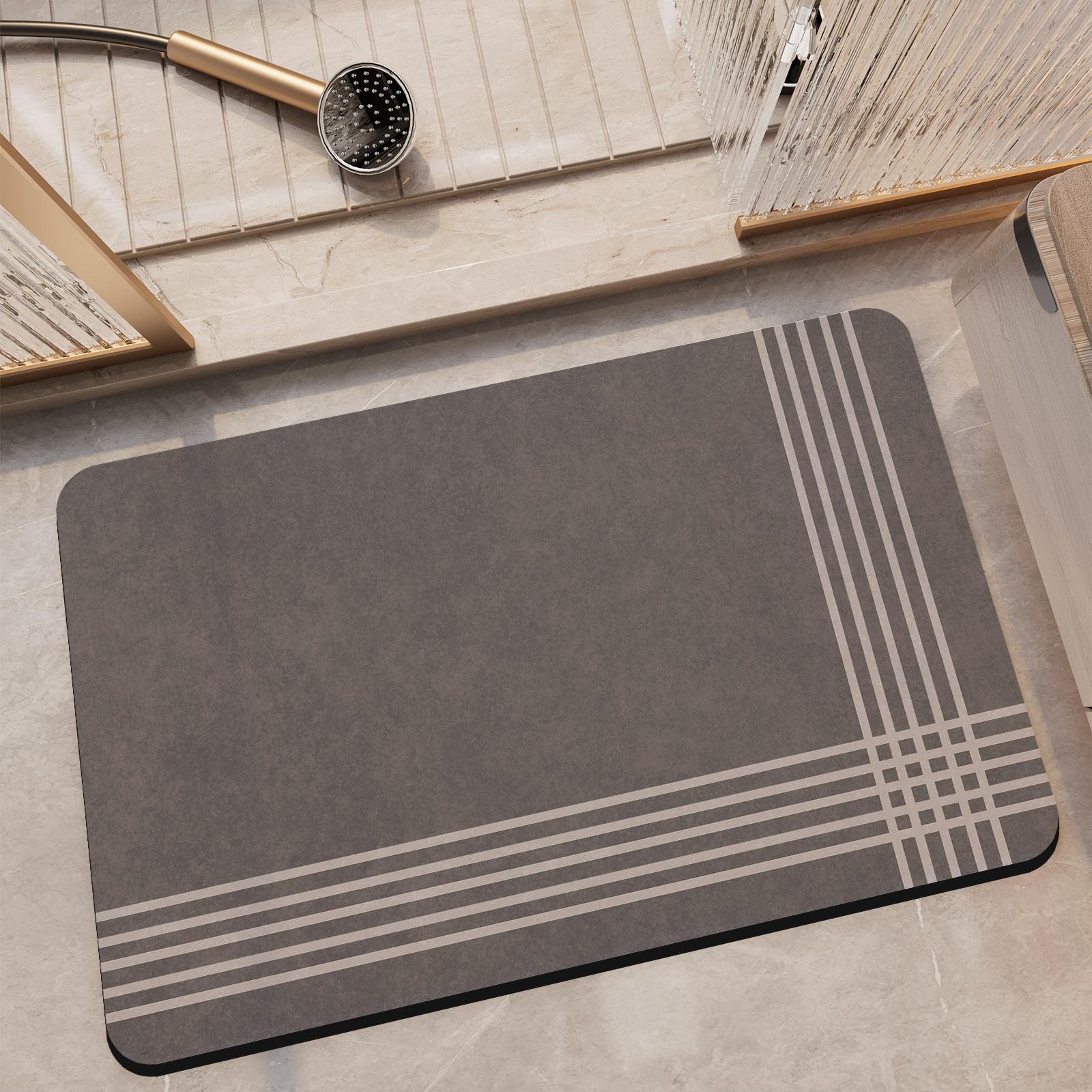 

Роскошный коврик для ванной комнаты Противоскользящие коврики для душа Супервпитывающий Быстросохнущий Ковер для ванной Комнатный коврик Коврики для туалета Придверный коврик Моющийся 40cmx60cm