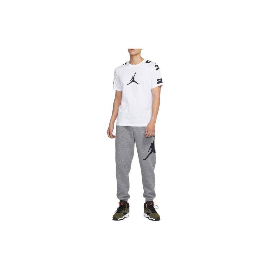 Jordan Lässiger Sport Rundhals Pullover Kurzarm T-Shirt Herren Tops Weiß CZ2490-100