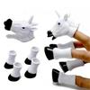 Crative Cartoon  Animal Four-footed Finger Toys Finger Doll Baby Educational Hand Toy Radom Color