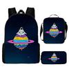 New Astronaut Spaceman Backpack for Kids School Cartoon Bookbag 3-Piece Set with Crossbody Bag Lightweight