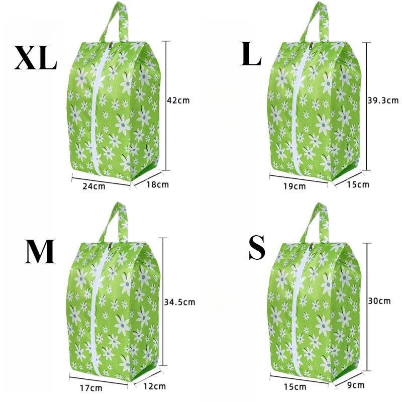 4 Size Portable Waterproof Shoe Storage Bags with Zipper Closure for Men and Women Travel Dustproof Shoes Organizer Bags