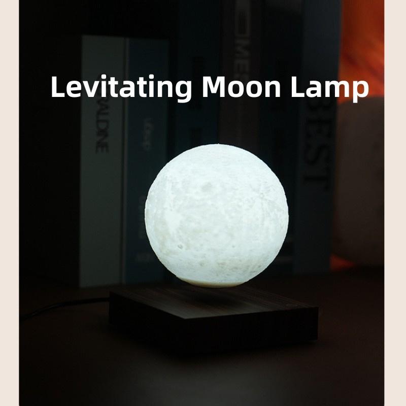 Magnetic Levitating 3D Printed Moon Lamp Globe Floating Moon Creative Office Bedroom Home Decoration Unique Christmas Gifts