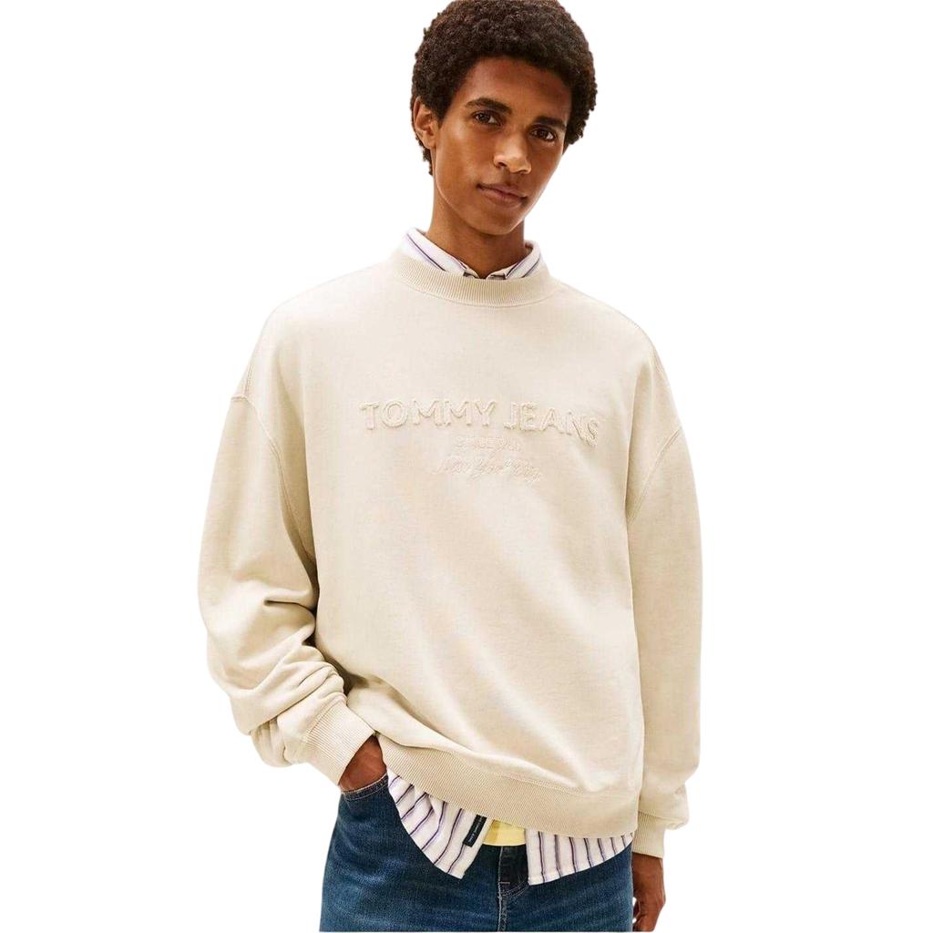 Tommy Jeans Mens Embroidered Logo Sweatshirt