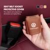 For Volkswagen VW Universal Car Front Seat Belt Buckle Protect Cover Anti Scratch Passat Golf 4 5 6 Tiguan Polo Scirocco Jetta QR9