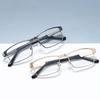 Stainless Steel Men Business Reading Glasses for Reader Mens Presbyopia Optical Eyeglasses +1.0 1.5 2.0 2.5 3.0 3.5 4.0