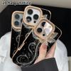 Phone Case: 2D flat lambskin suitable for iPhone 18, 17, 16, 15, 14, 13 Pro protective cases,  flowing lotus, Christmas and Halloween gifts