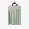 Modal Herren Langarm T-Shirt Pyjama Hautfreundlich Locker Herren Homewear Dünner Pyjama Herrenpyjama
