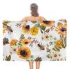 Landsbygd Honungsbin Vildblommor Tryck Sandfritt Strandhandduk för Snabbtorkande Absorberande för Pool Simning Sport Badrum Strandhanddukar