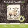 6PCS Kitchen Dishcloths Reusable Cleaning Dish Towels Absorbent Lint Free Cloth Washable Duster Rags Tea Towels Sheep Pattern Dishcloth