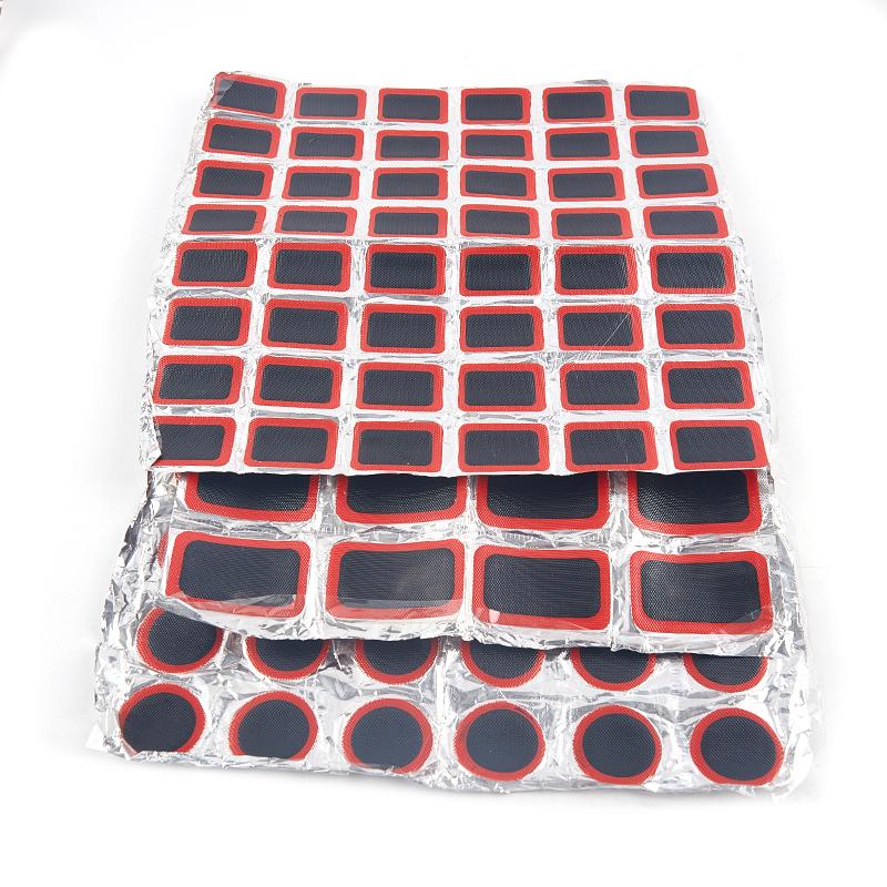 48Pcs 25Mm Round/Square Rubber Bicycle Tire Patch Cycling Bike Tire Tyre Inner