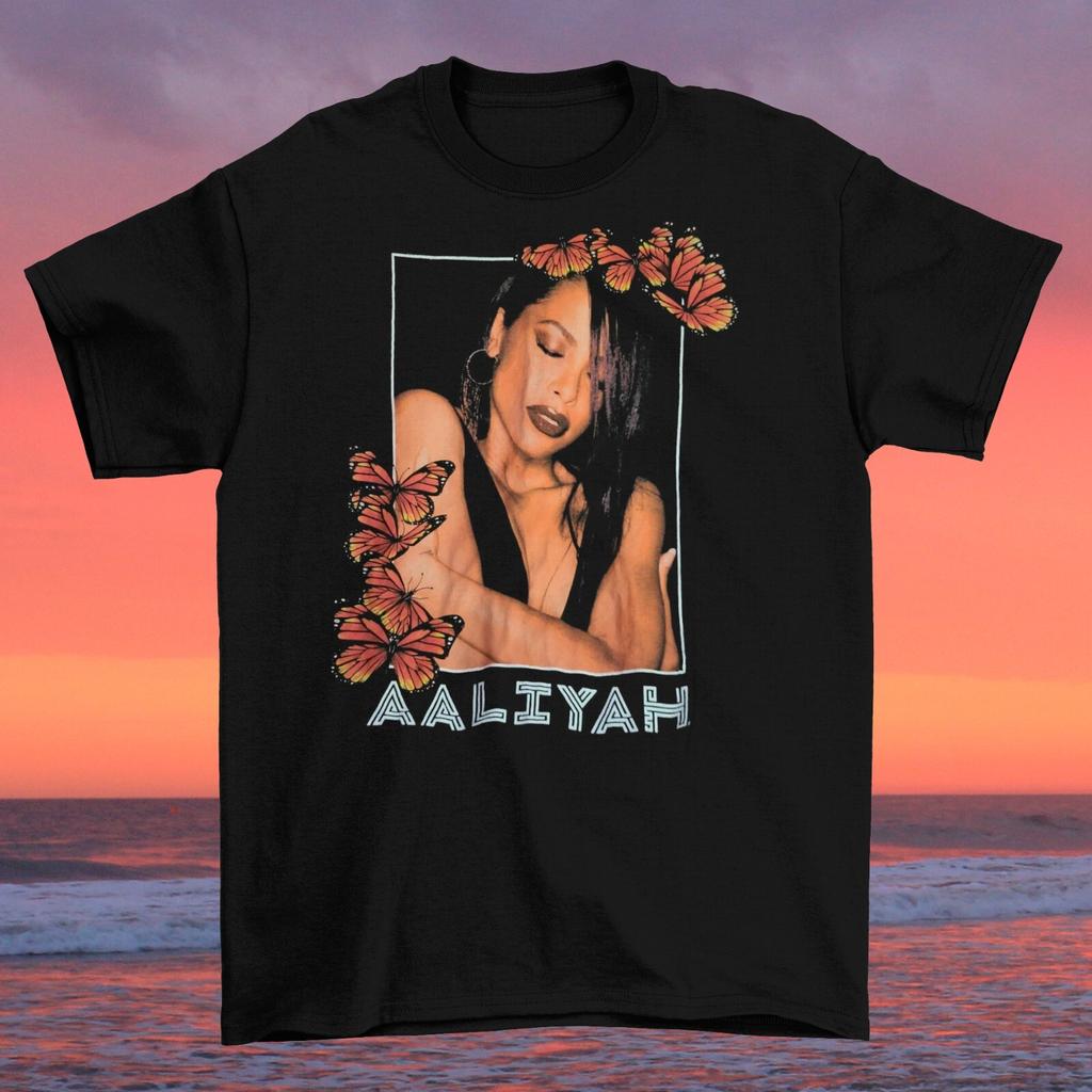 Aaliyah & Butterflies Unisex Cotton Shirt Short Sleeve Size S-234XL