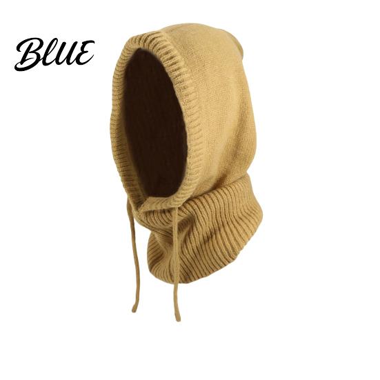 Full Coverage Headgear for Outdoor Sports Winter Balaclava Hat Men And Women Windproof Fashionable Knit Hood Autumn Knitted Hooded Neckerchief,
