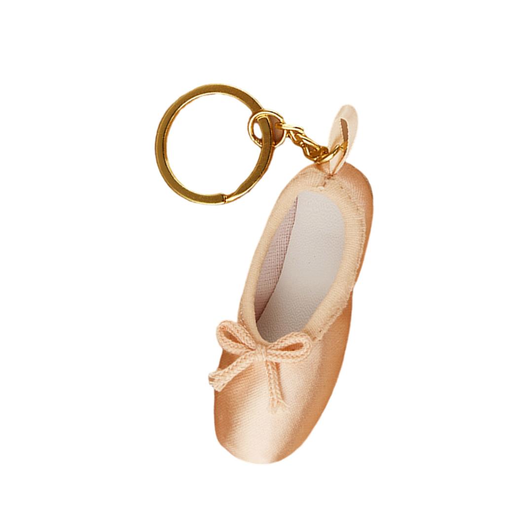 Handmade Ballet Slipper Keyring Stylish Mobile Phone Pendant Bag Accessory Lightweight Key Accessory Gift for Dancers