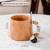 Elegant Ceramic Coffee Mug with Spoon